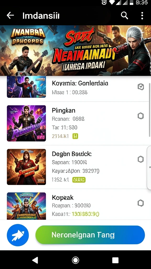 Tampilan awal yang menawan dengan karakter unik.