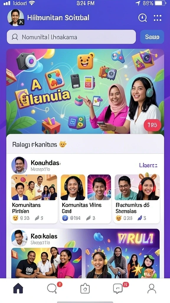Tampilan antarmuka yang menarik dan mudah dinavigasi.