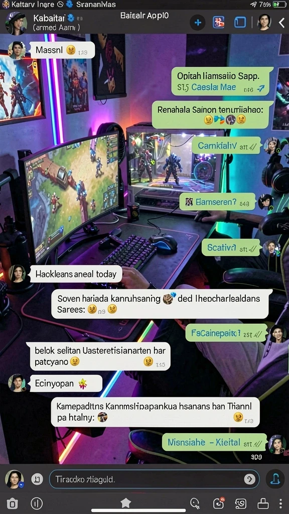 Layar pengaturan dengan opsi kustomisasi lengkap.