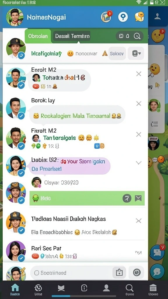 Screenshot pertama menampilkan tampilan awal game yang menarik.