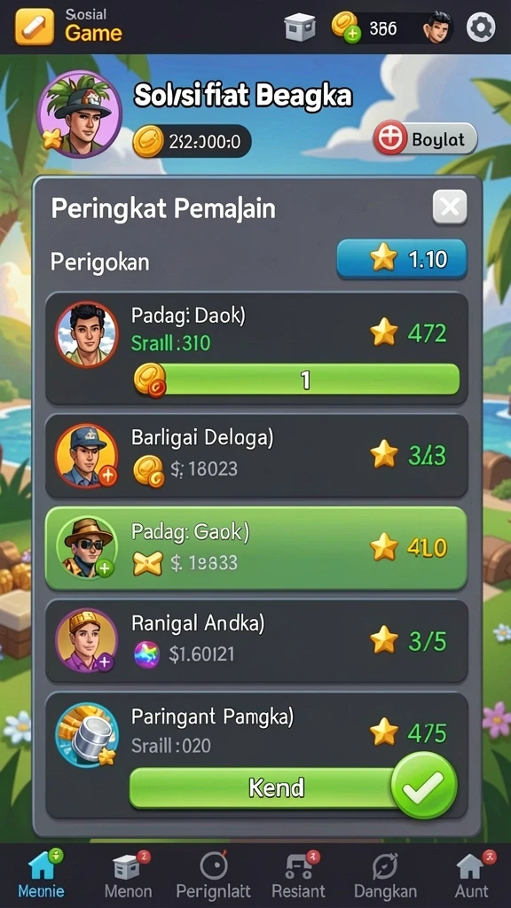 Tangkapan layar menunjukkan momen seru saat bertarung.