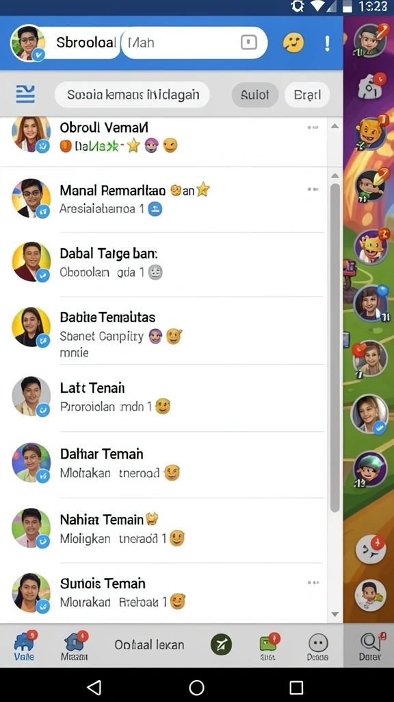Grafis yang menarik dan penuh warna.