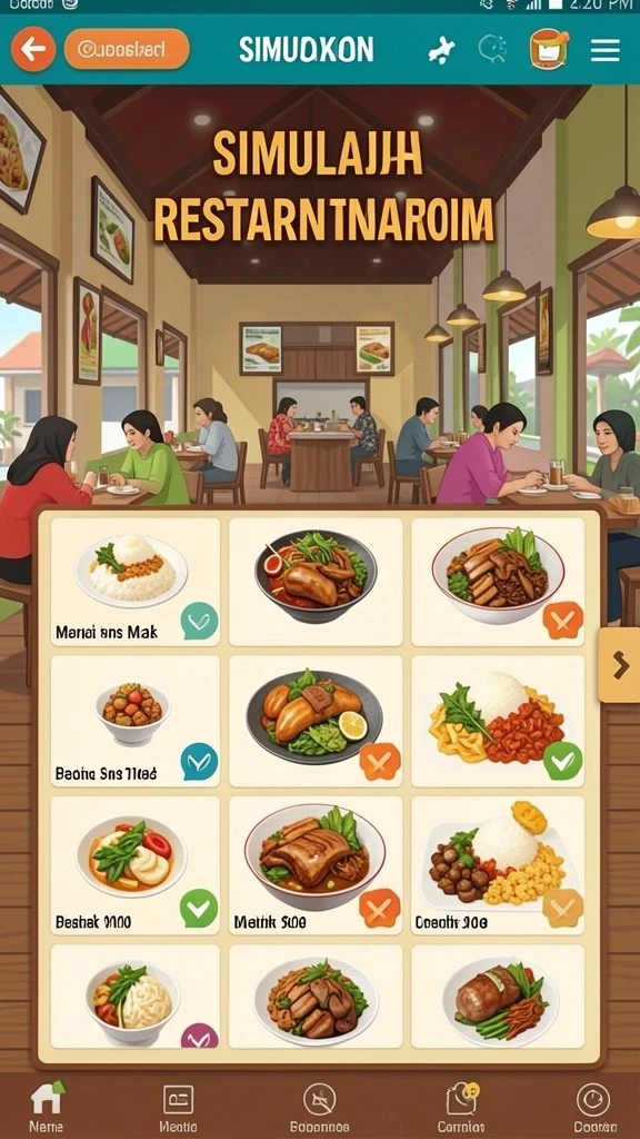 Tampilan antarmuka yang ramah pengguna.