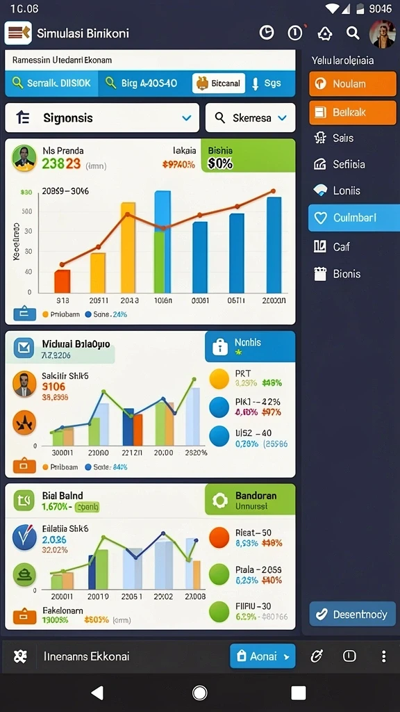 Screenshot menampilkan pilihan berbagai jenis taruhan.