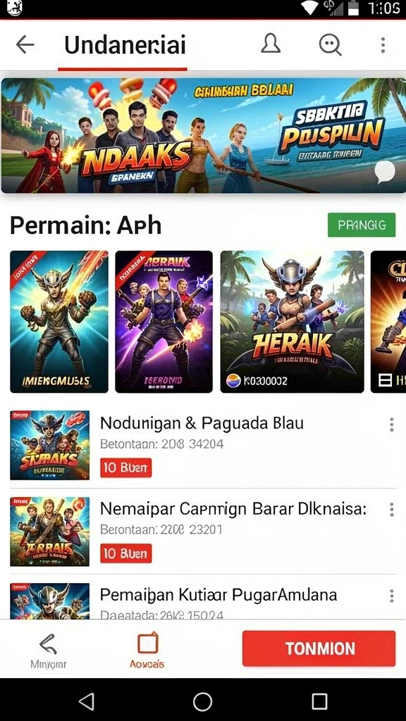 Tampilan latar belakang yang menarik dan cerah.