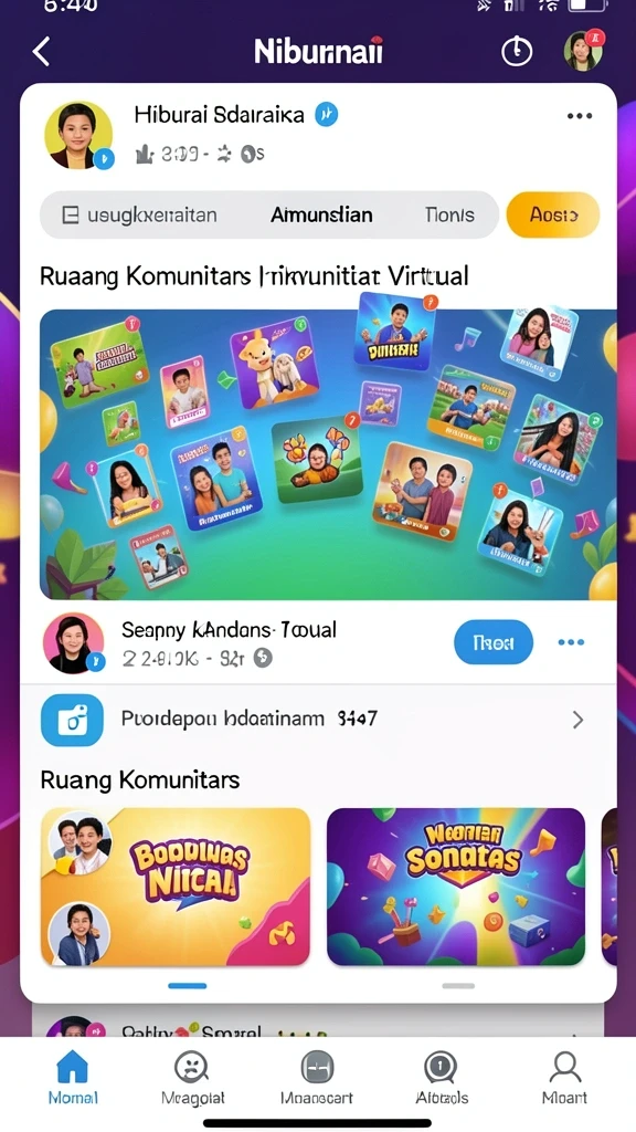 Tampilan antarmuka utama yang memukau dan mudah dinavigasi.