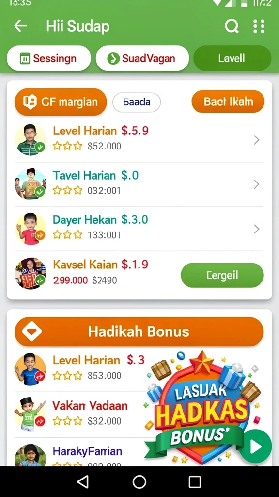 Tampilan grafis yang memukau dan detail.