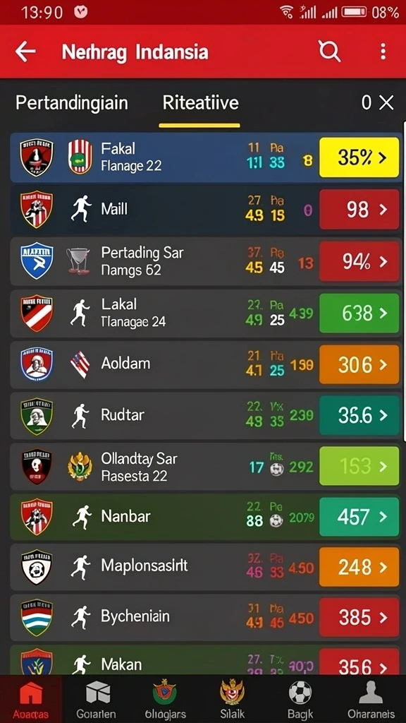 Screenshot yang menunjukkan variasi permainan yang tersedia.