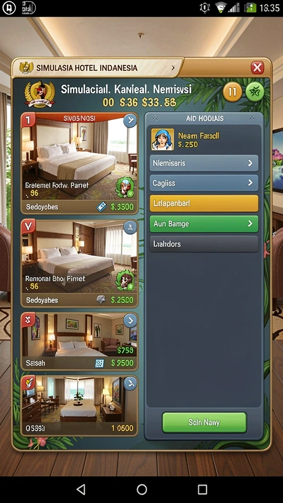 Tampilan permainan poker yang seru dan menantang.