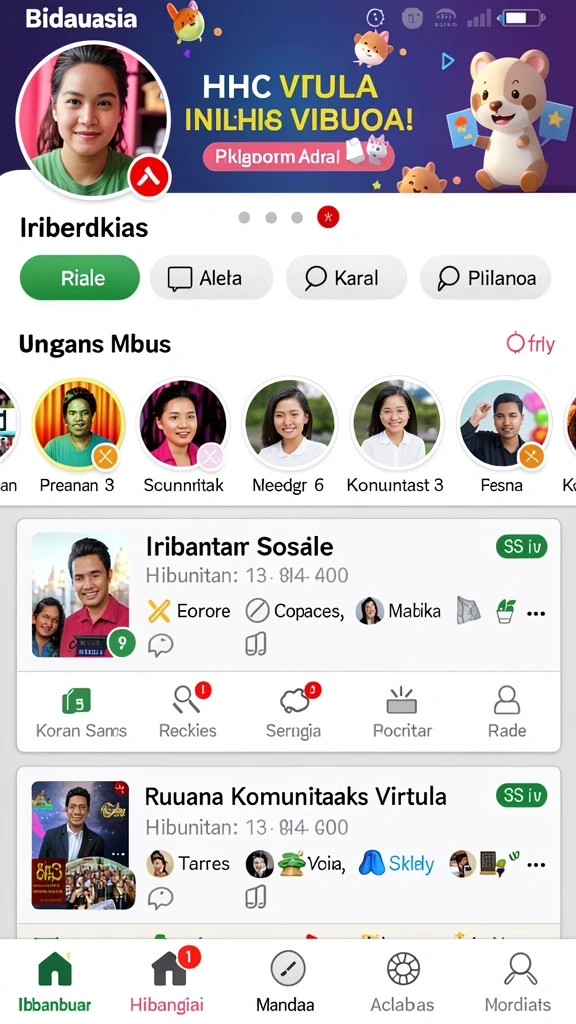 Karakter unik dengan kemampuan berbeda-beda.