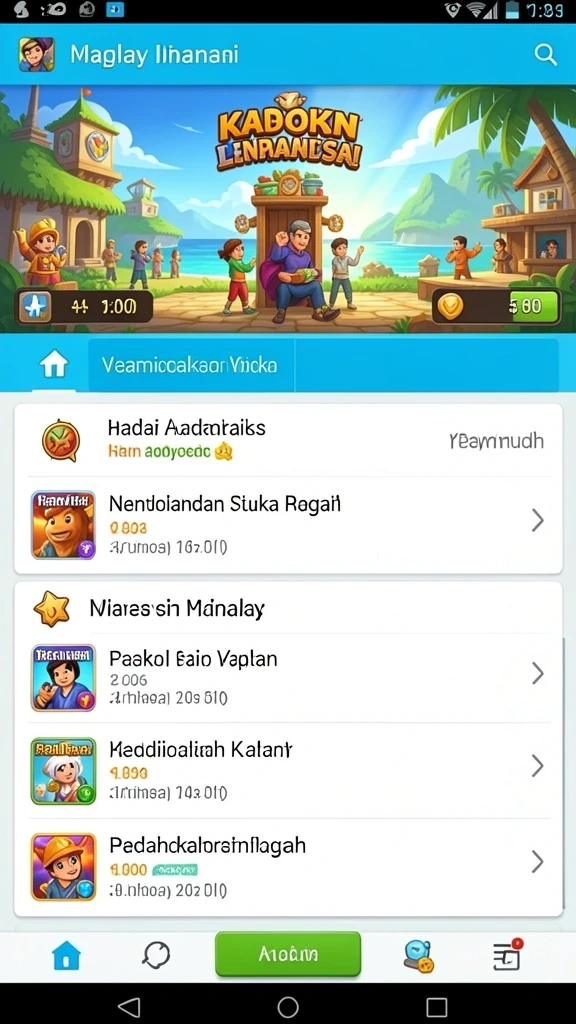 Berbagai karakter menarik untuk dipilih.