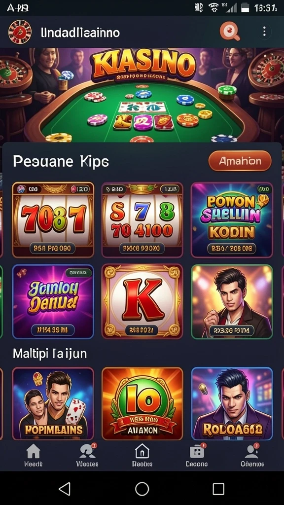 Screenshot kedua menampilkan karakter unik yang bisa dipilih.