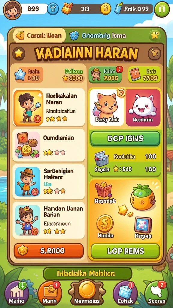 Screenshot ketiga menggambarkan level menantang yang harus diselesaikan.