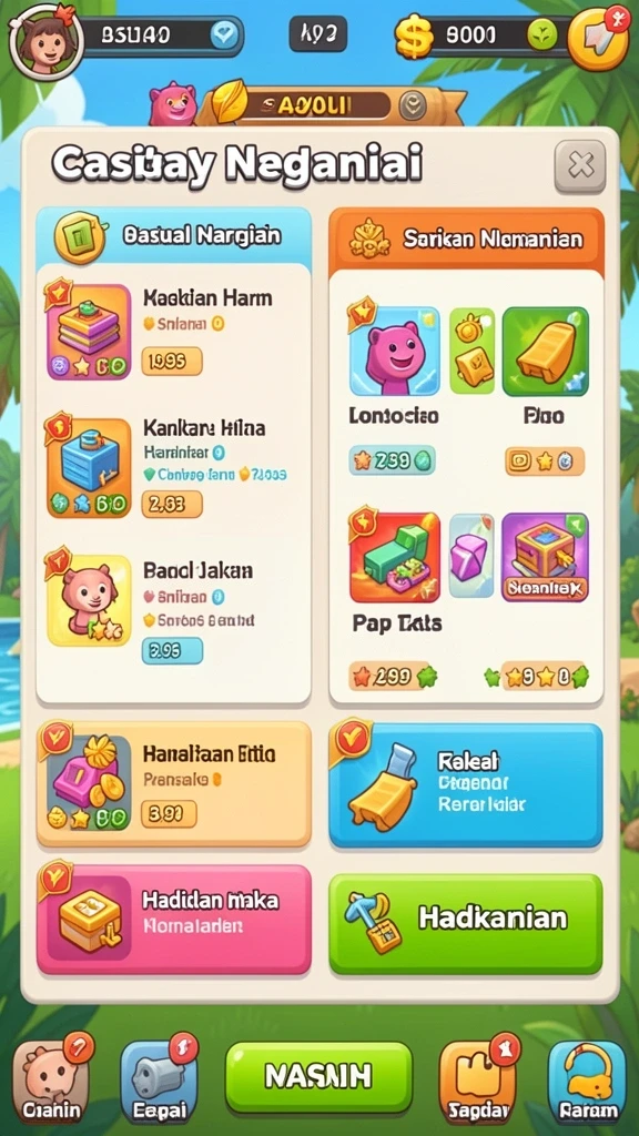 Screenshot memperlihatkan antarmuka permainan yang intuitif.