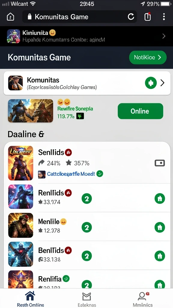 Pengguna dapat bersaing dengan teman secara online.