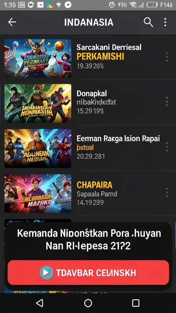 Screenshot menampilkan karakter utama dalam aksi.